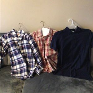 Levi’s button down bundle PLUS polo uniform shirt.
